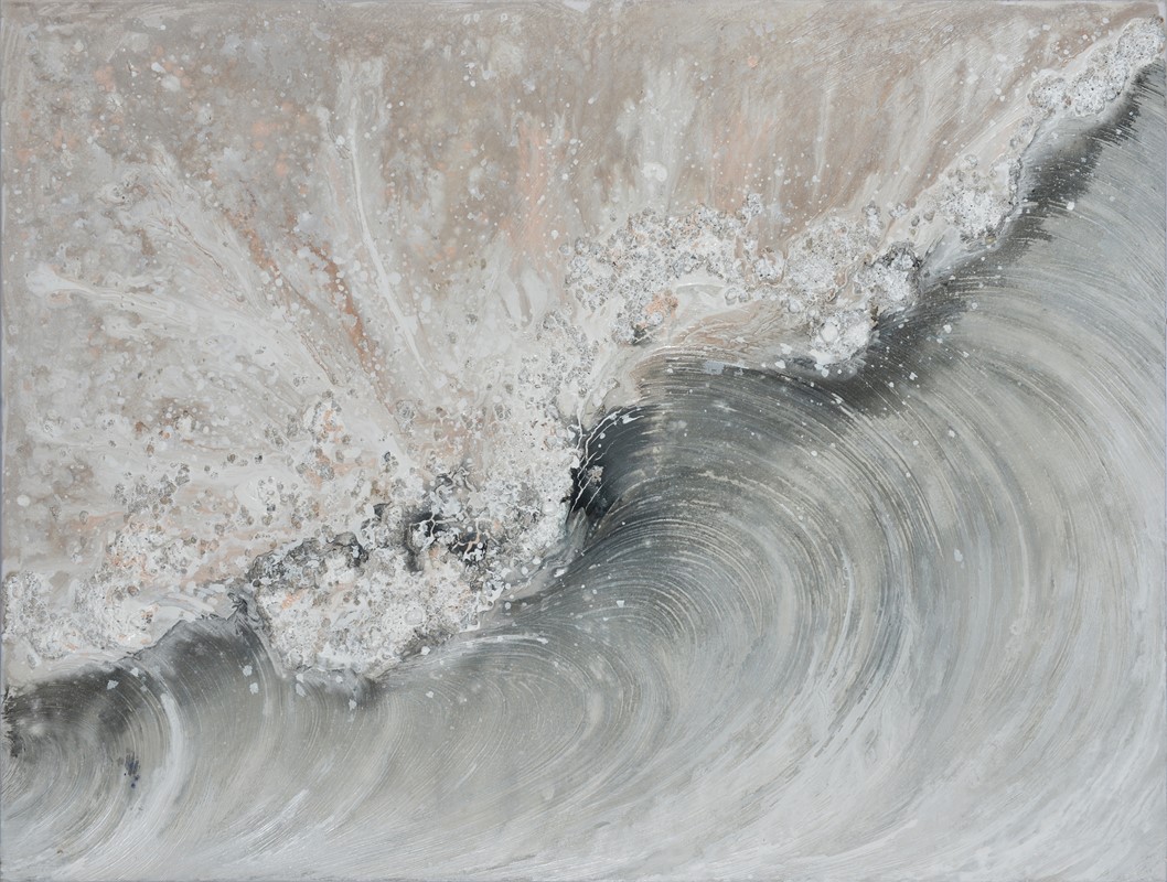 An,Abstract,Painting,Of,Waves,,Texture,,Home,Hanging,Painting,,Hand-painted