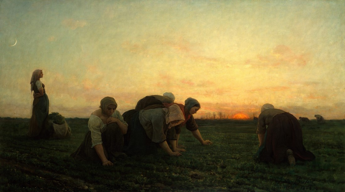 The,Weeders,,By,Jules,Breton,,1874,,French,Painting,,Oil,On
